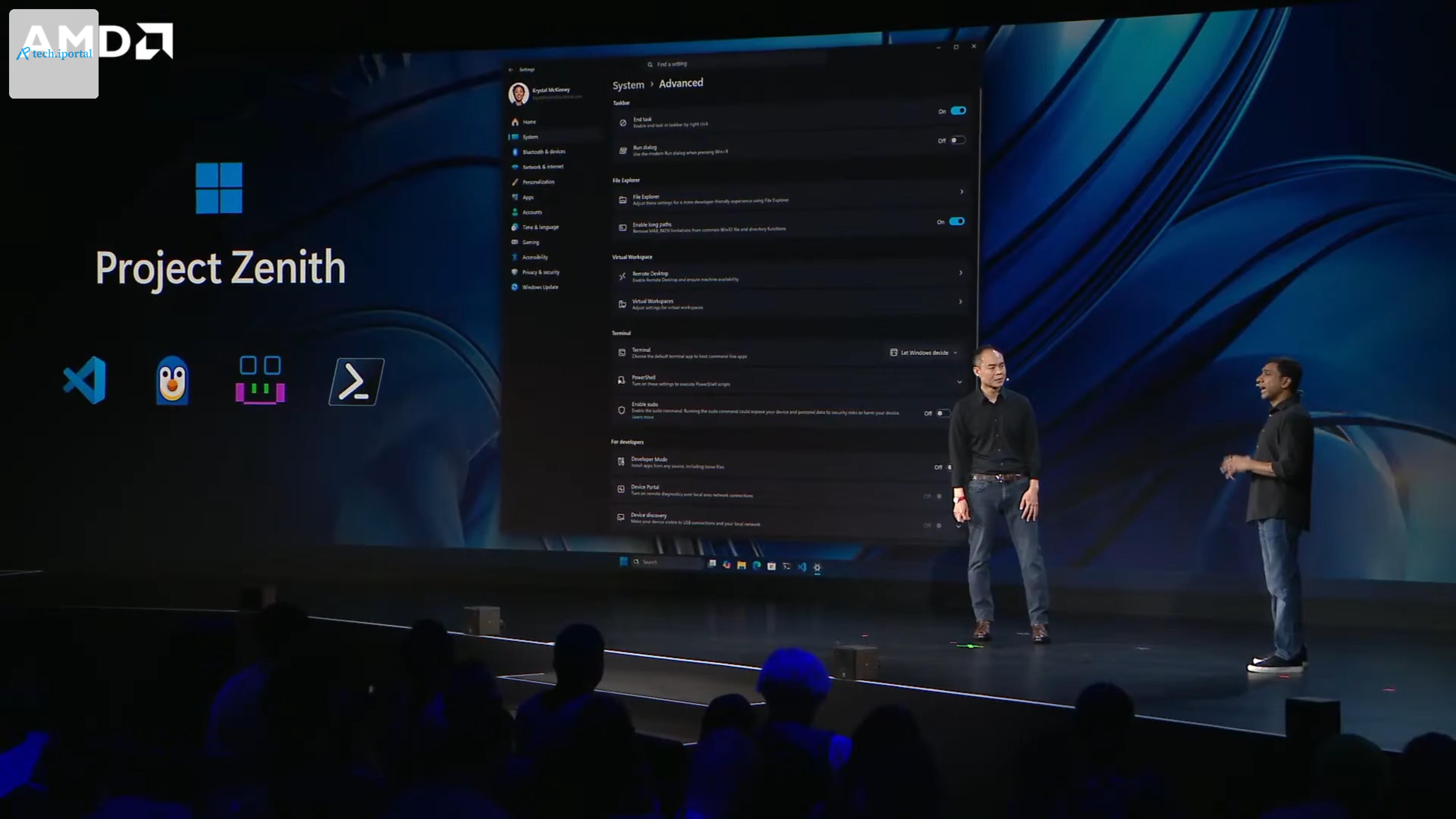 The pre-installed developer tools for Project Zenith.