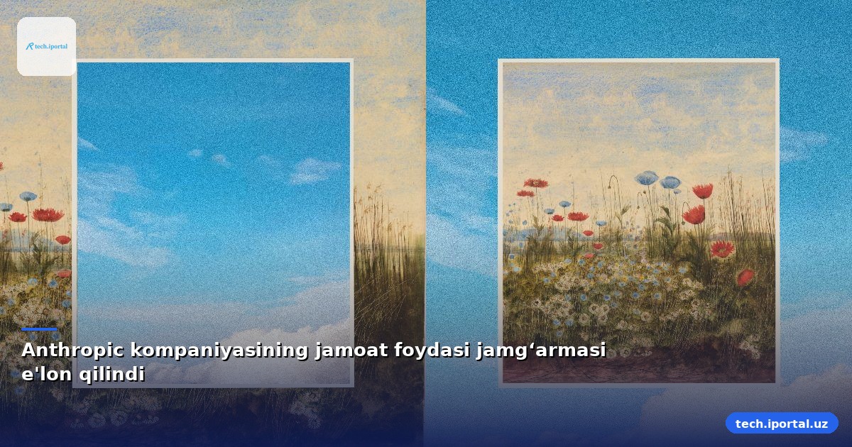 Anthropic kompaniyasining jamoat foydasi jamg‘armasi e'lon qilindi
