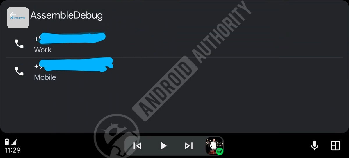 Android Auto default call number 1 watermarked