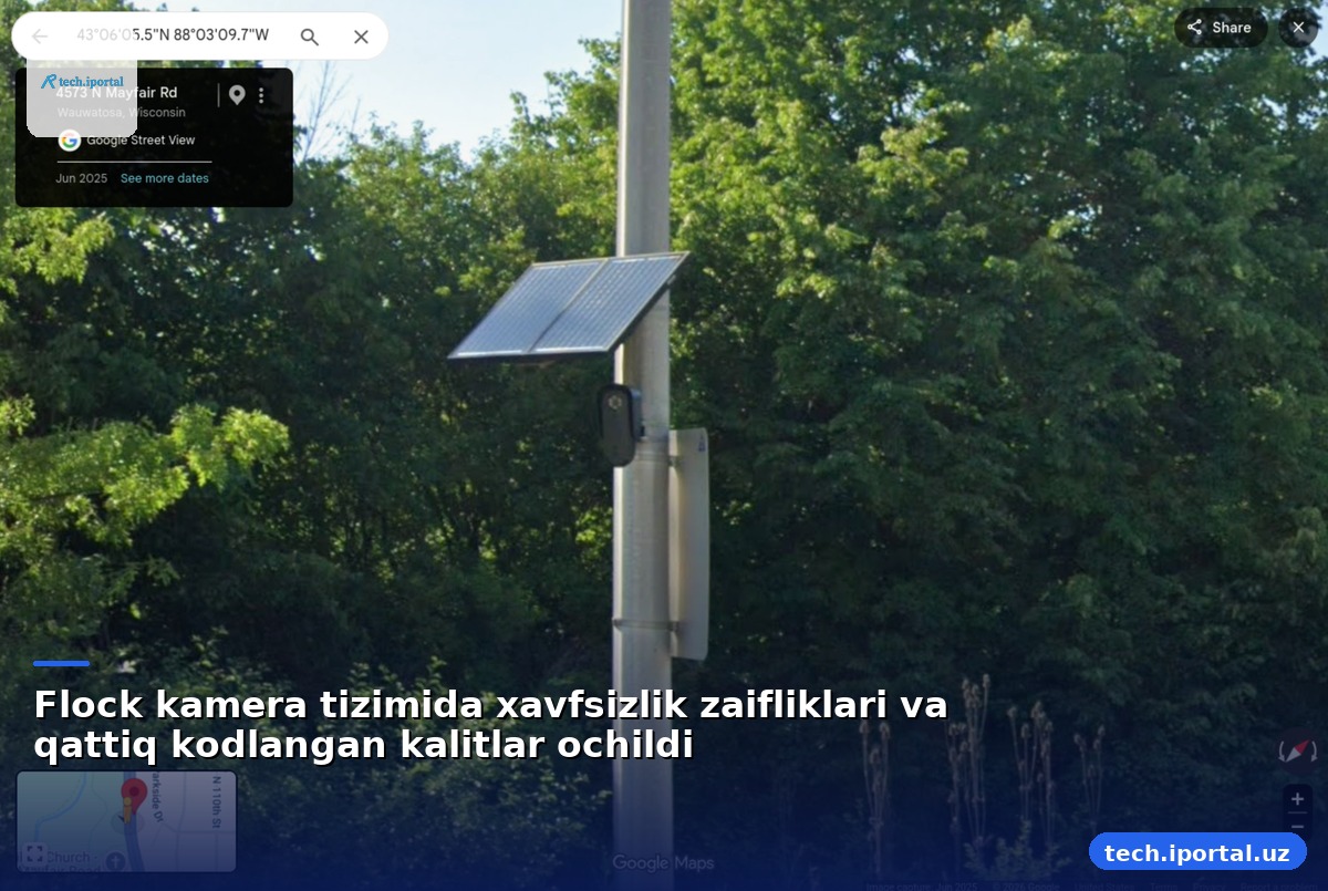 Flock kamera tizimida xavfsizlik zaifliklari va qattiq kodlangan kalitlar ochildi