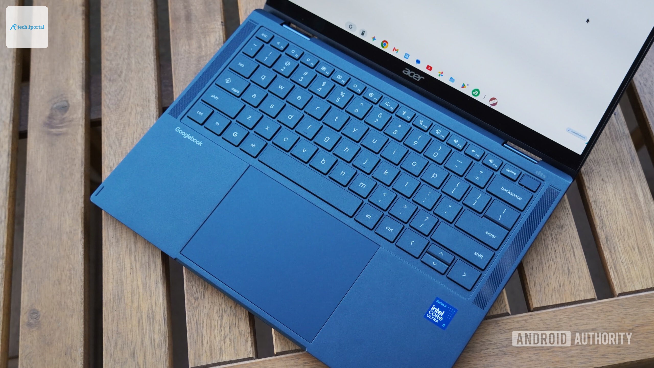 The Acer Googlebook keyboard.