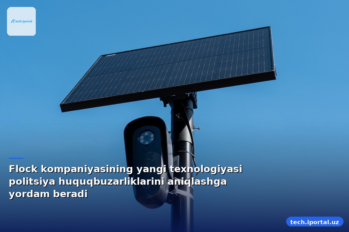Flock kompaniyasining yangi texnologiyasi politsiya huquqbuzarliklarini aniqlashga yordam beradi