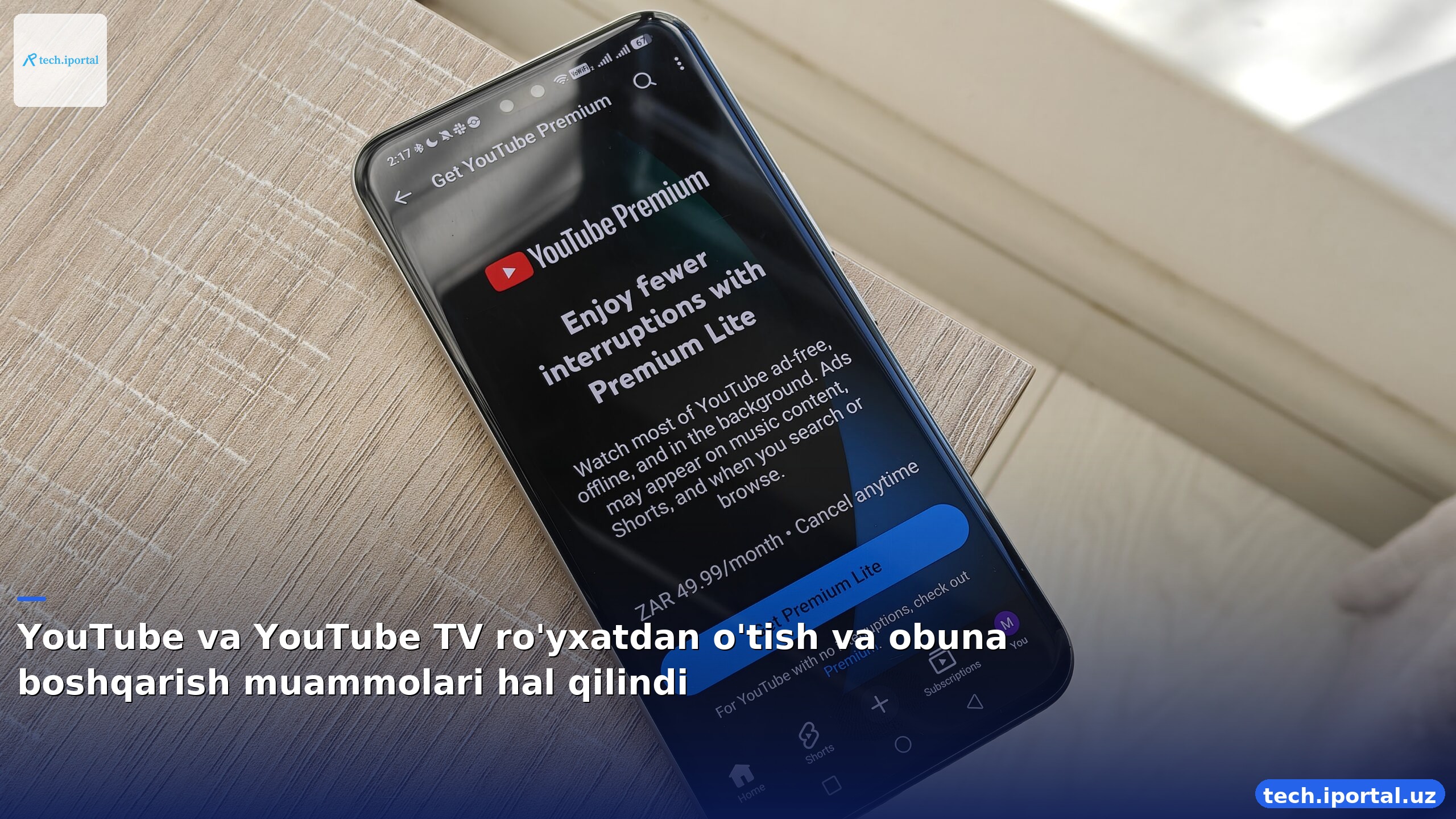 YouTube va YouTube TV ro'yxatdan o'tish va obuna boshqarish muammolari hal qilindi