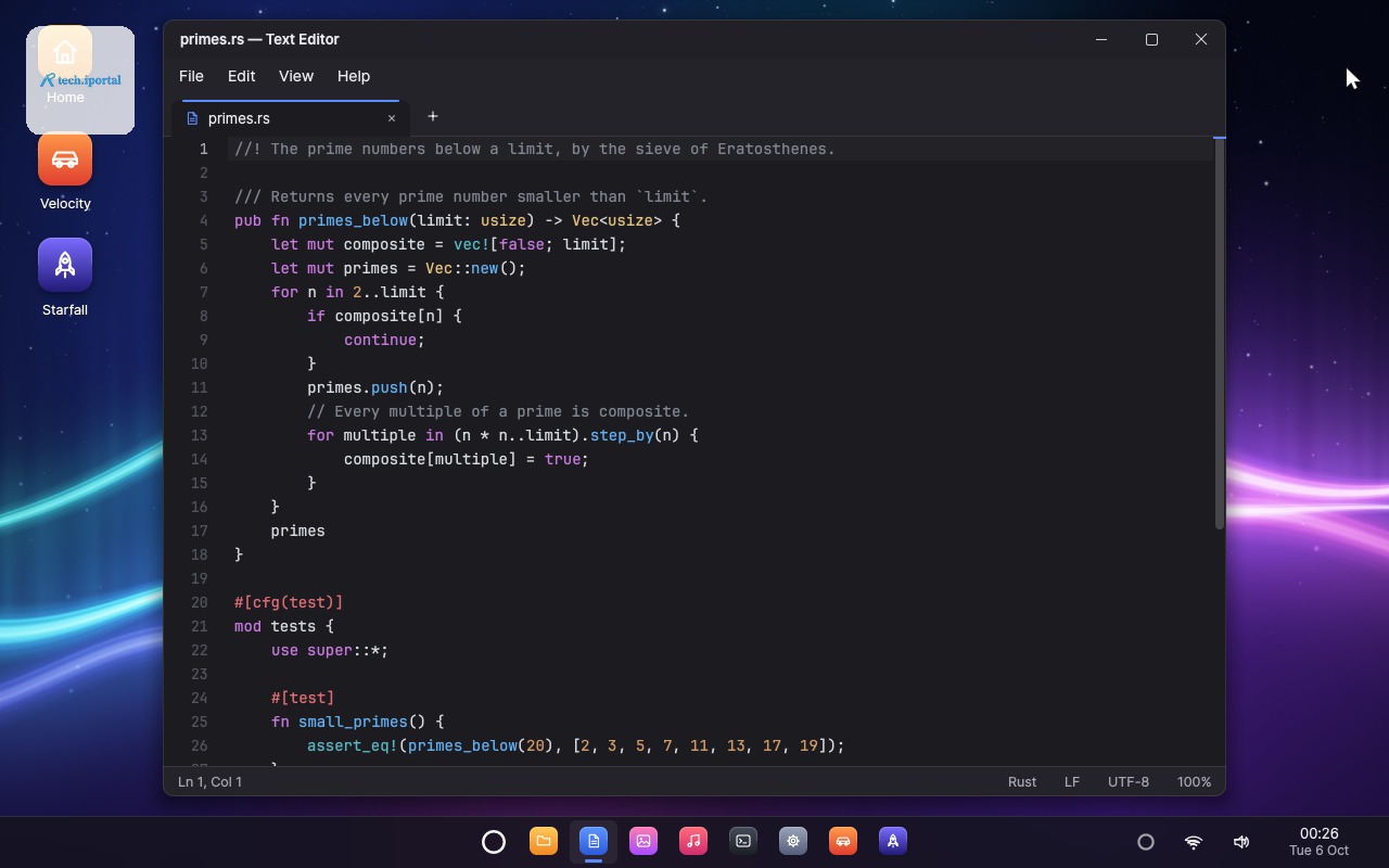 The Text Editor with a Rust program