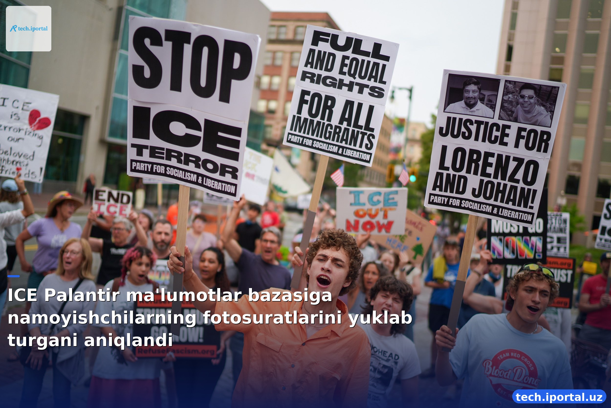ICE Palantir ma'lumotlar bazasiga namoyishchilarning fotosuratlarini yuklab turgani aniqlandi