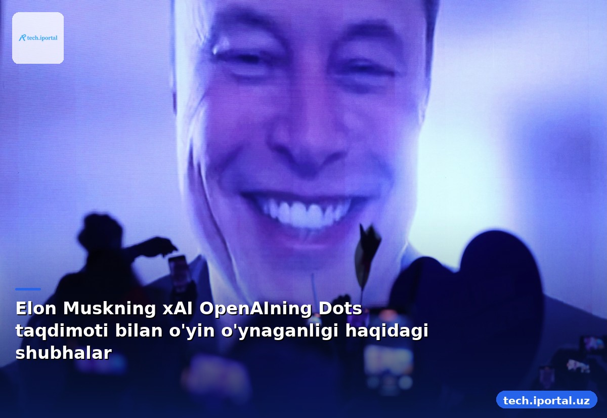 Elon Muskning xAI OpenAIning Dots taqdimoti bilan o'yin o'ynaganligi haqidagi shubhalar