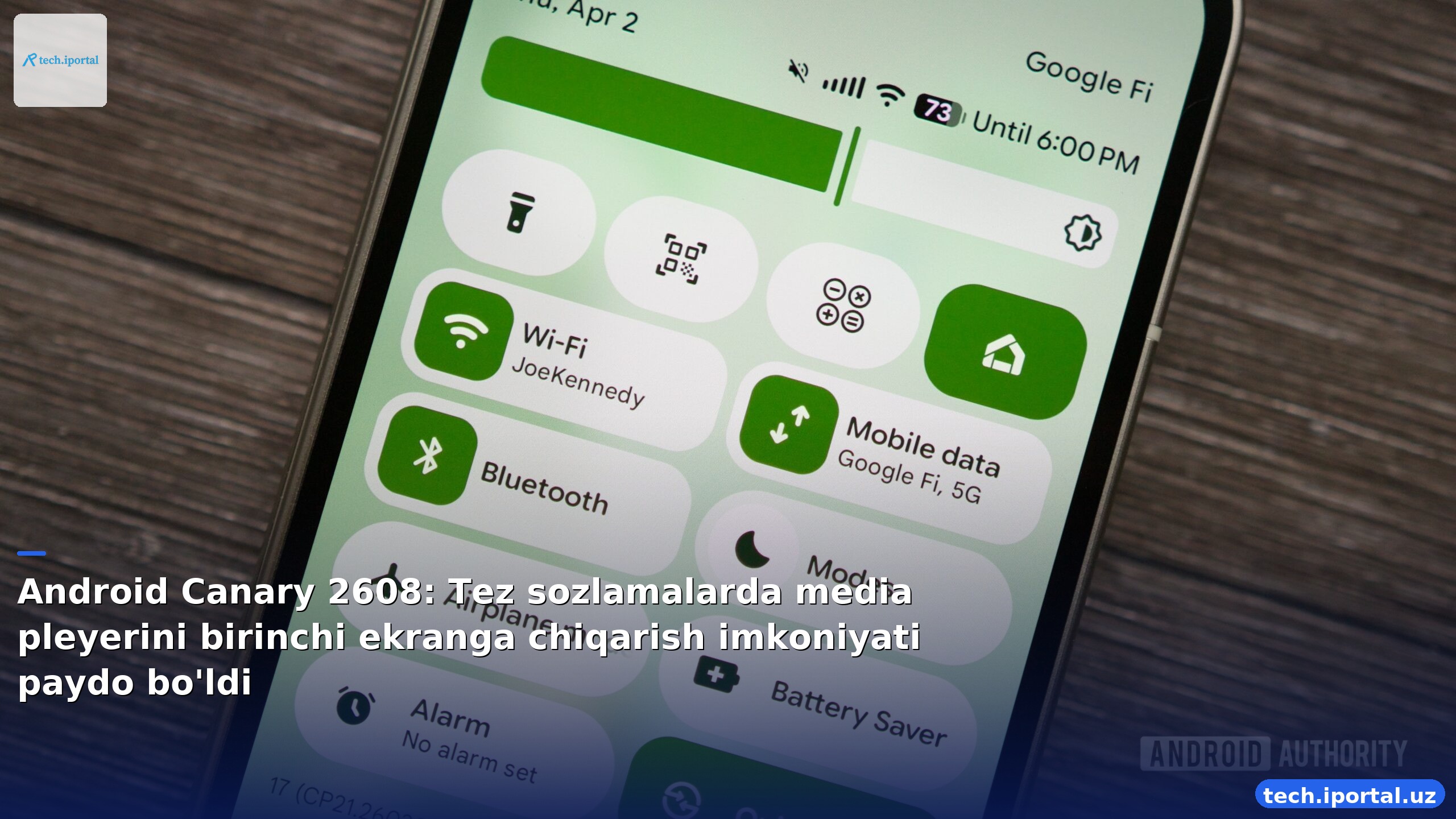Android Canary 2608: Tez sozlamalarda media pleyerini birinchi ekranga chiqarish imkoniyati paydo bo'ldi