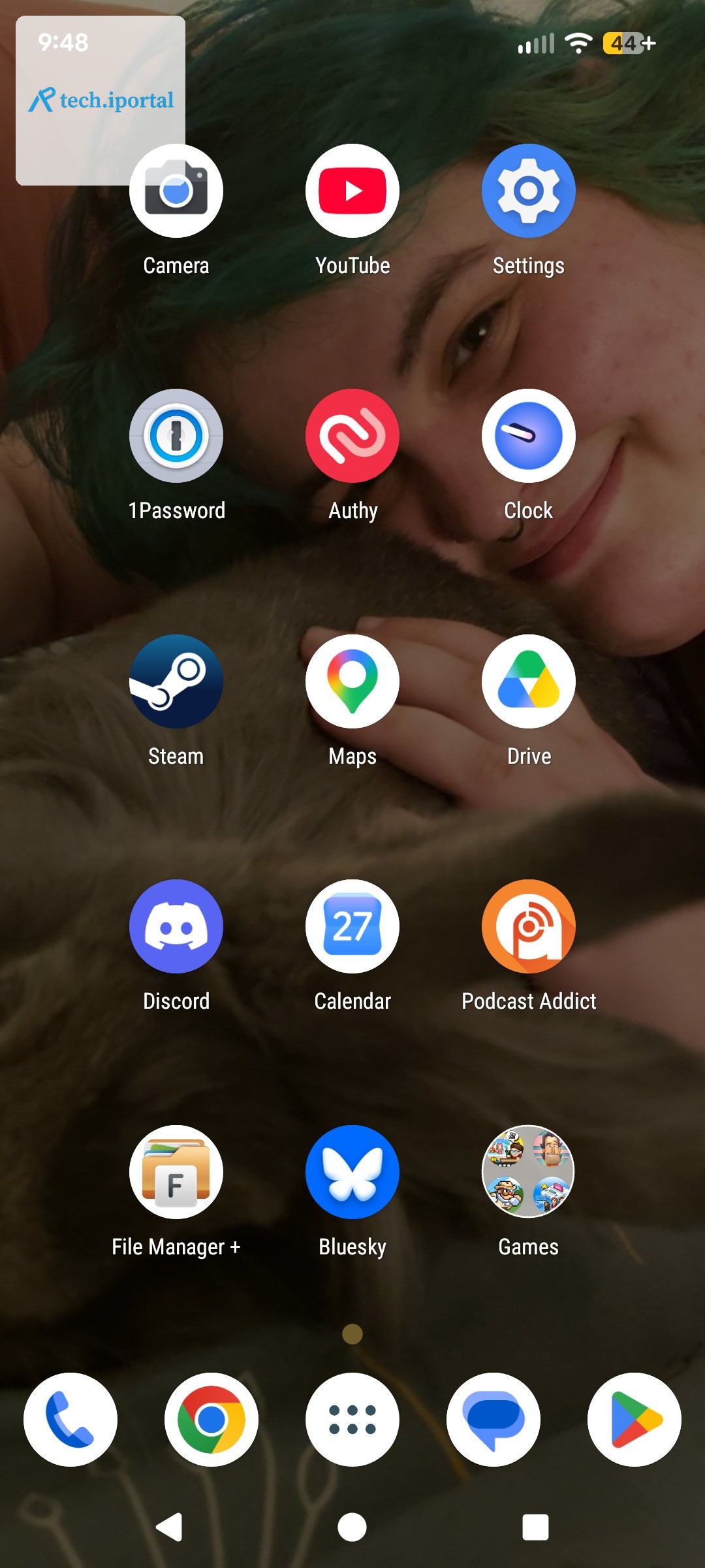 A screenshot of Dan Dilorio’s homescreen.