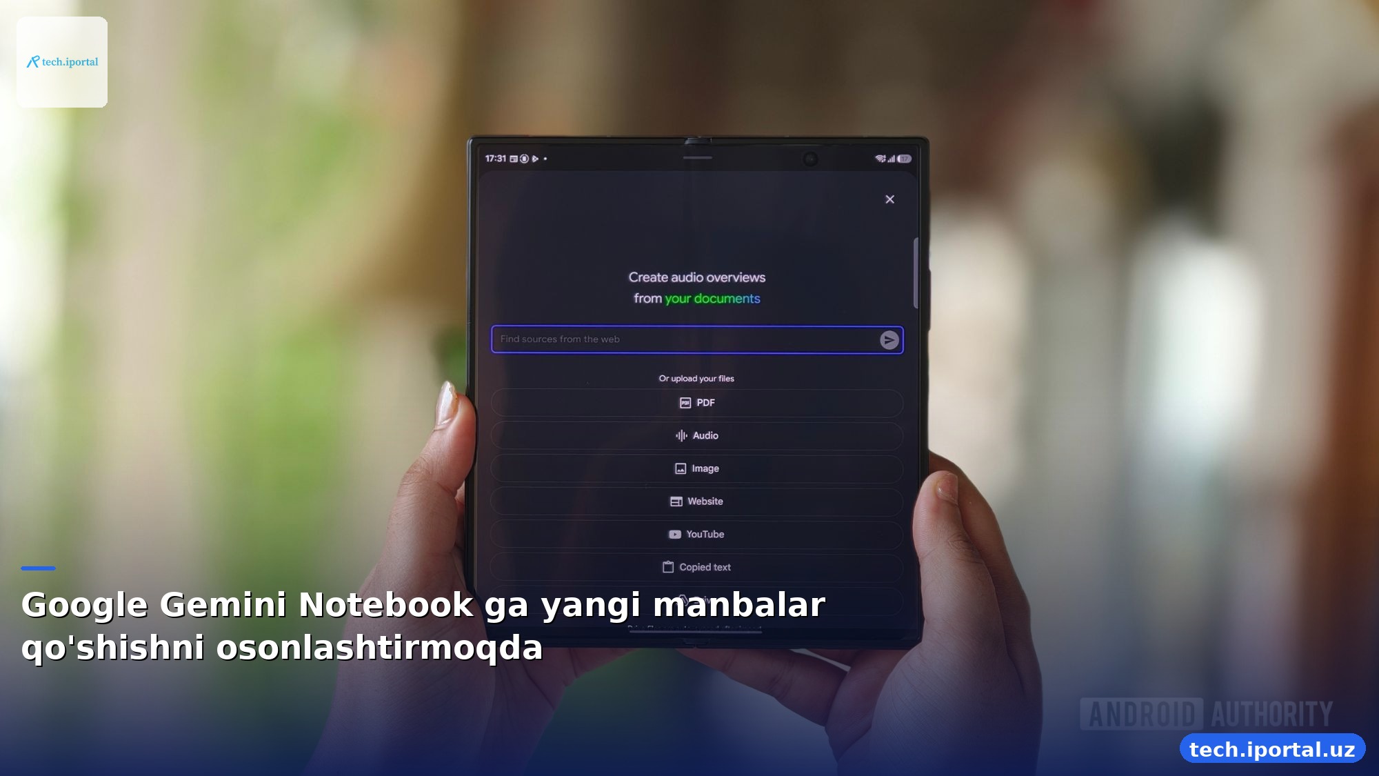 Google Gemini Notebook ga yangi manbalar qo'shishni osonlashtirmoqda