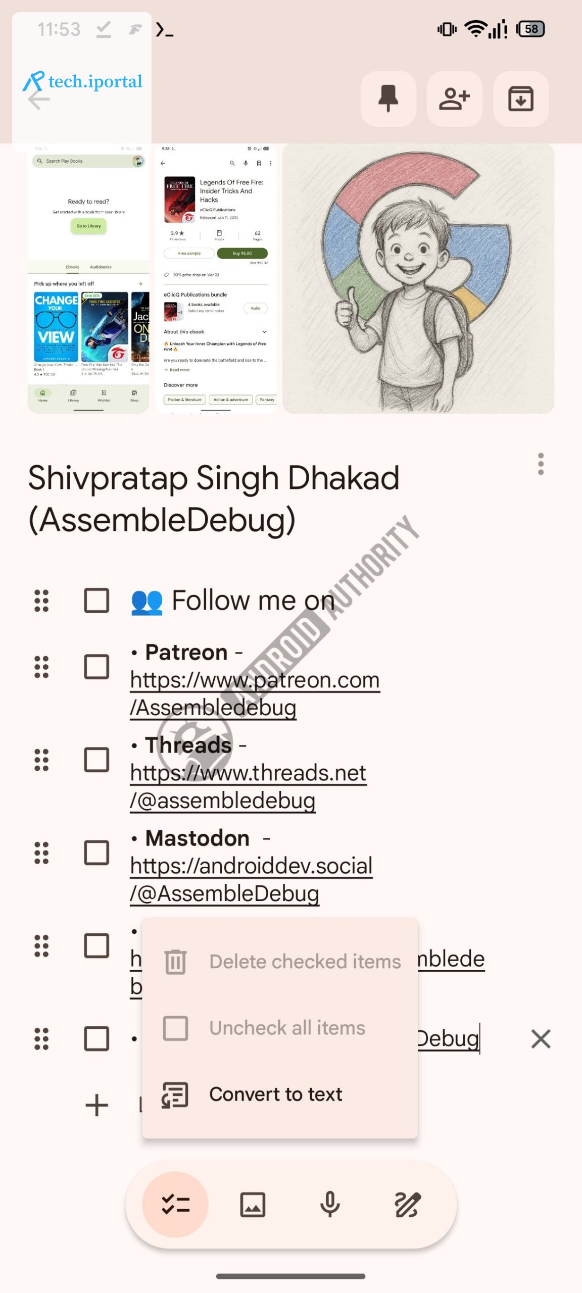 Google Keep new toolbar UI 2 watermarked