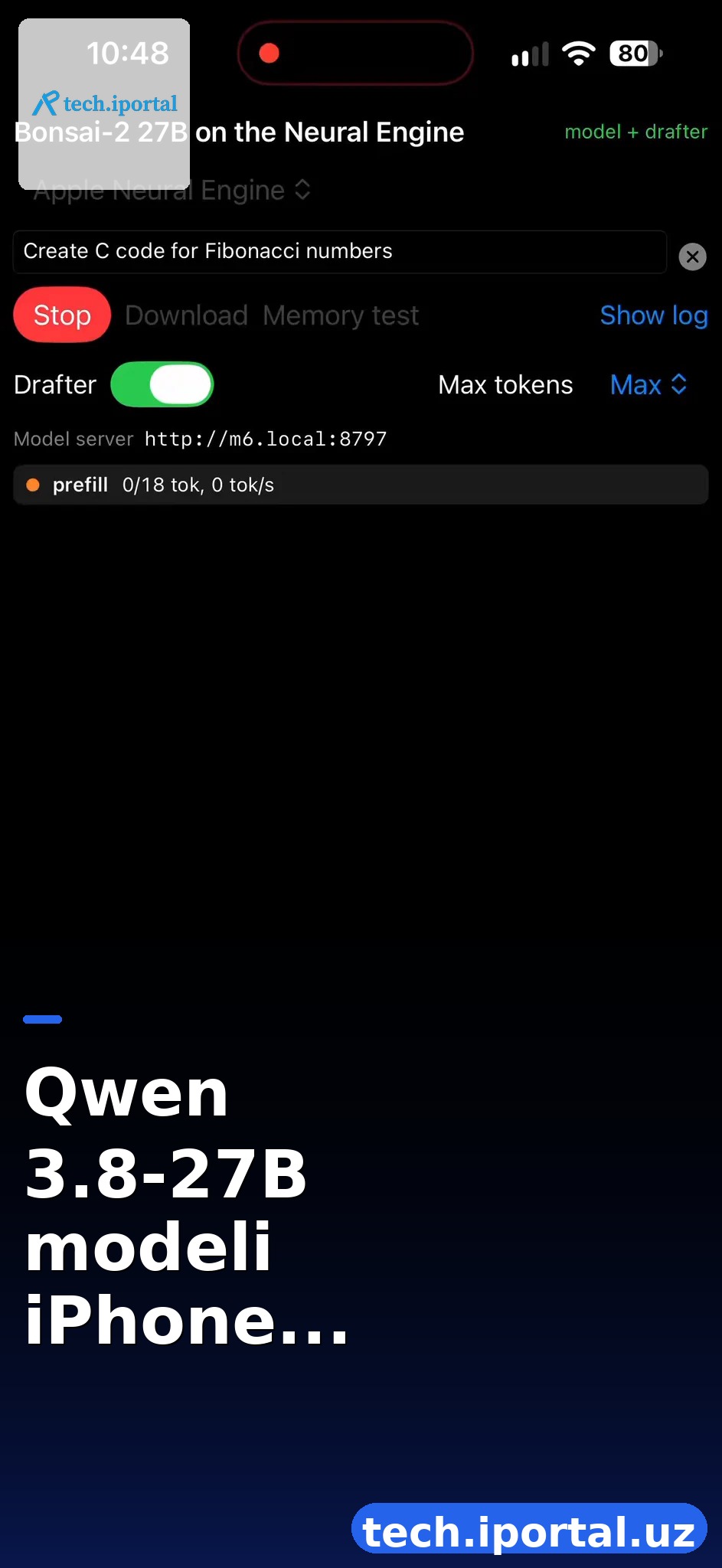 Qwen 3.8-27B modeli iPhone 18 Neural Engine’da 24K kontekstga erishdi