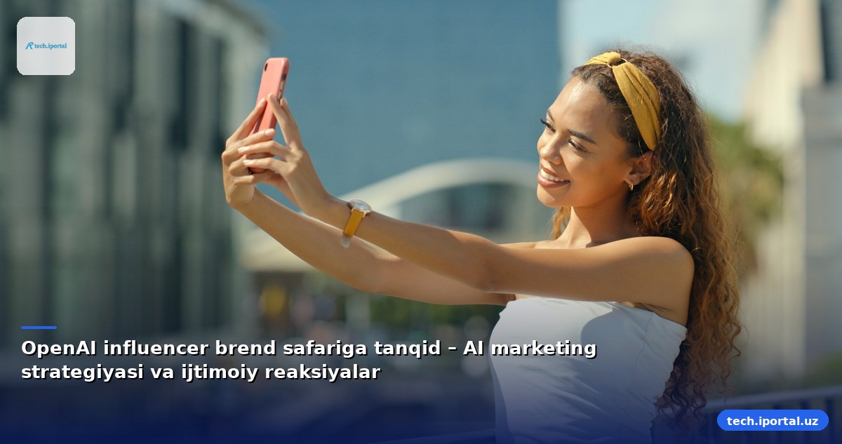 OpenAI influencer brend safariga tanqid – AI marketing strategiyasi va ijtimoiy reaksiyalar
