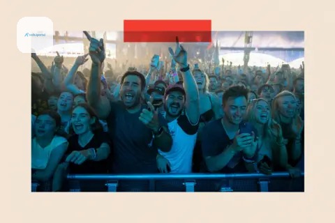 Joseph Okpako/WireImage General view of the crowd as Lorde performs during day three of Glastonbury festival 2025 at Worthy Farm, Pilton on June 27, 2025 in Glastonbury, England