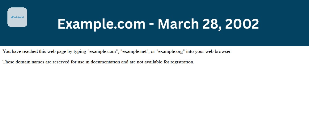 Example.com: March 28, 2002