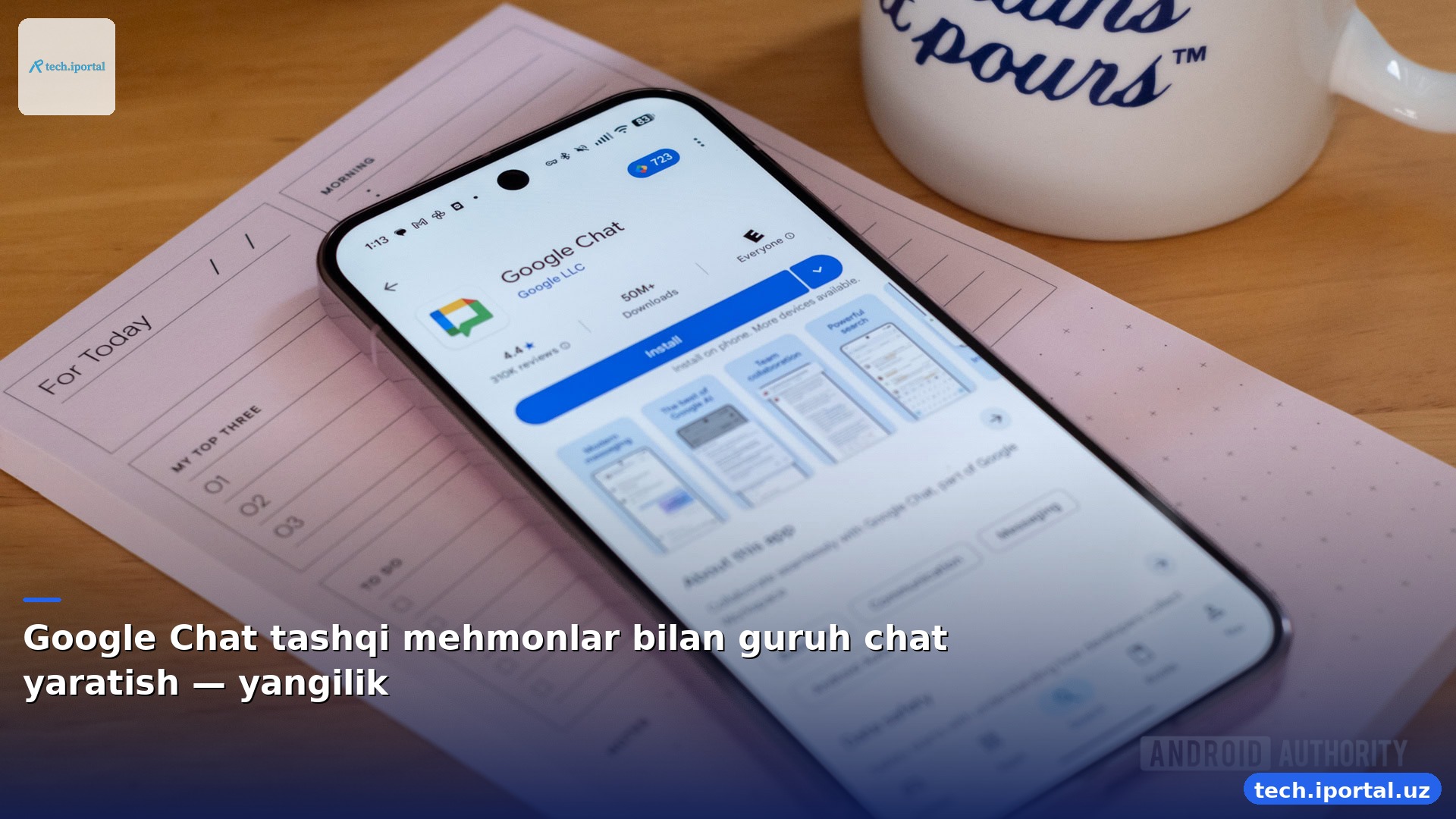 Google Chat tashqi mehmonlar bilan guruh chat yaratish — yangilik