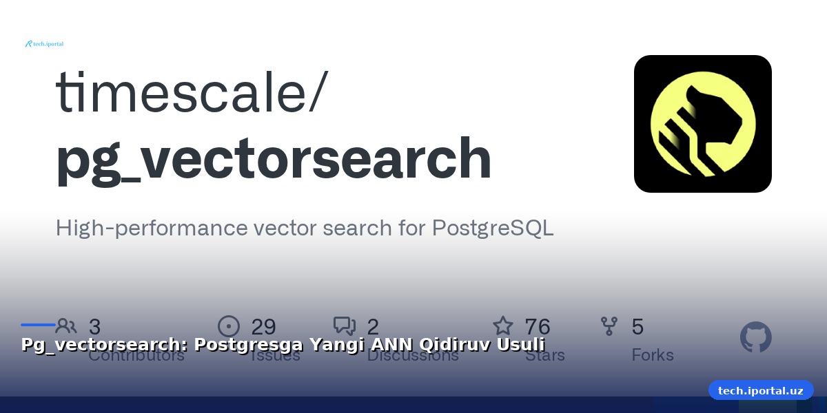 Pg_vectorsearch: Postgresga Yangi ANN Qidiruv Usuli