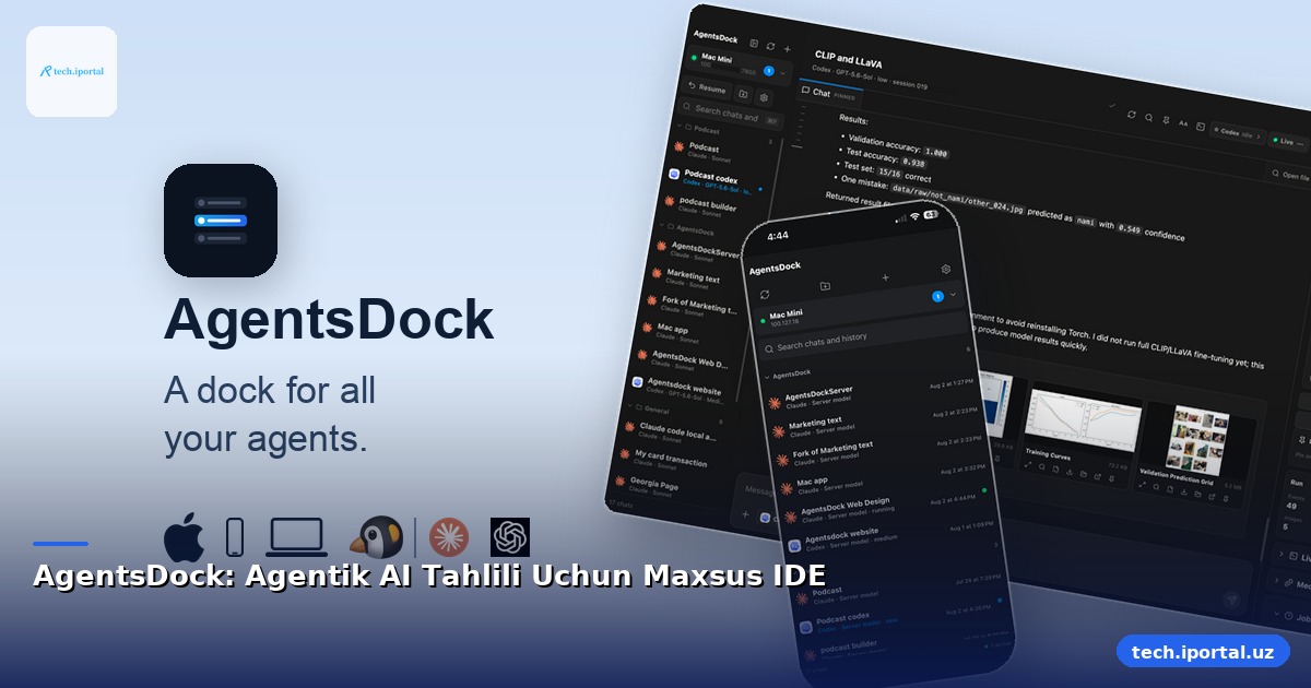 AgentsDock: Agentik AI Tahlili Uchun Maxsus IDE
