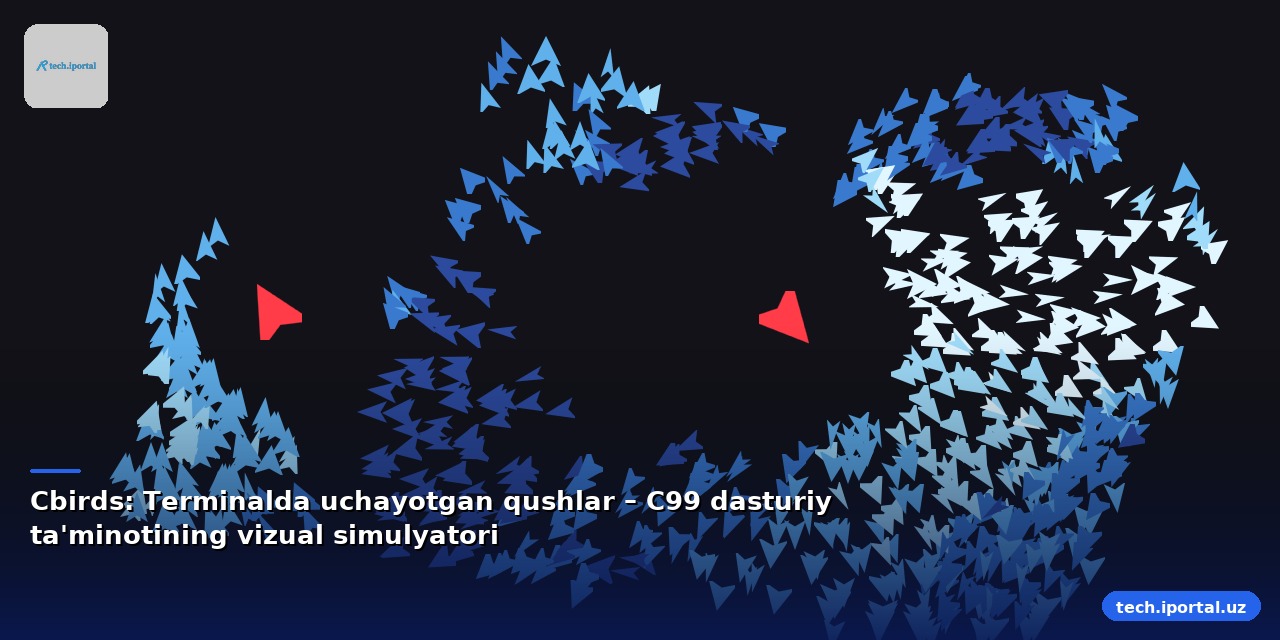 Cbirds: Terminalda uchayotgan qushlar – C99 dasturiy ta'minotining vizual simulyatori