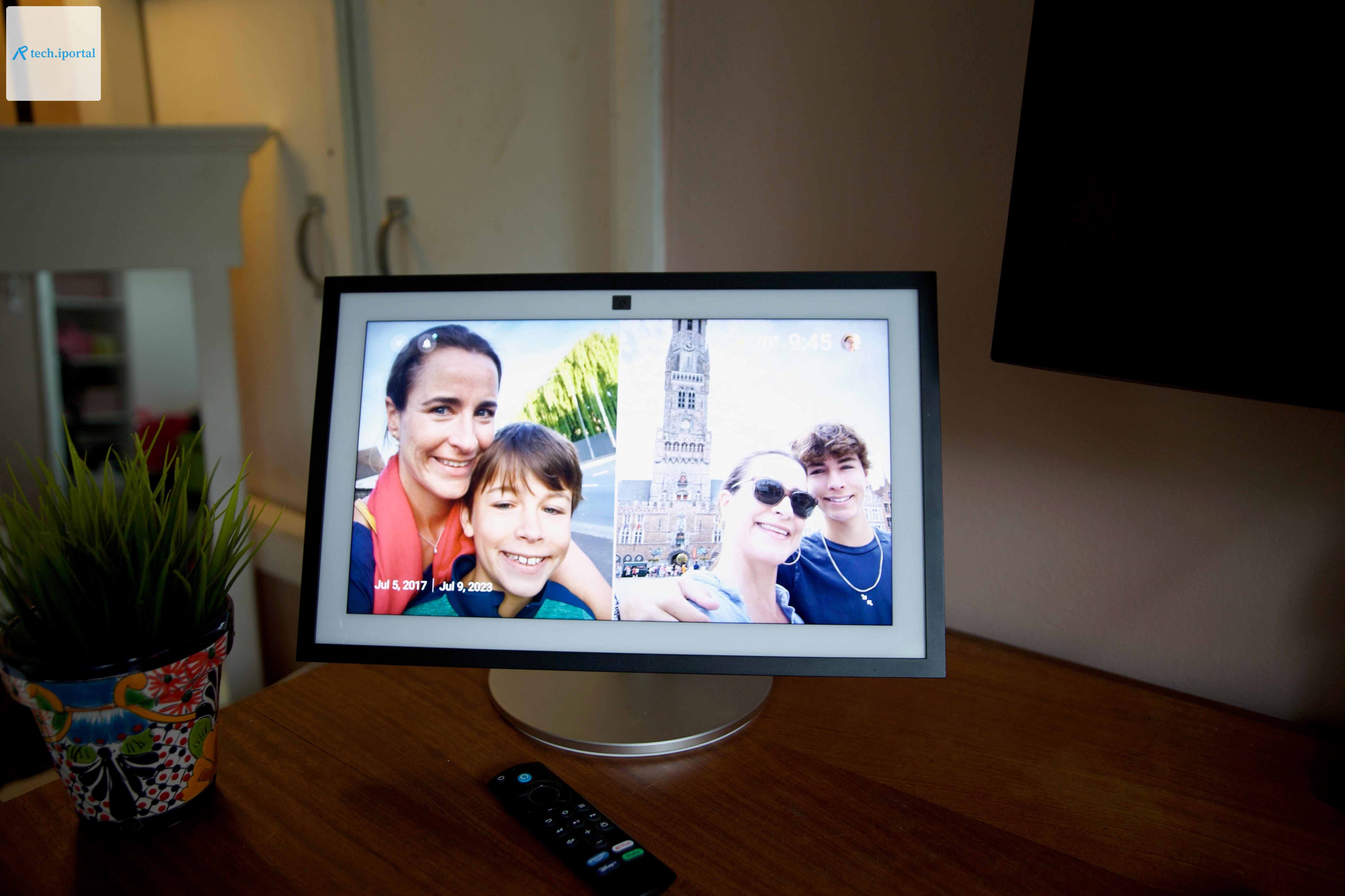 Alexa Plus’s memories feature pulls images from your Alexa Photos albums. It’s become very good at pairing images from over the years, like these two of my son and me.