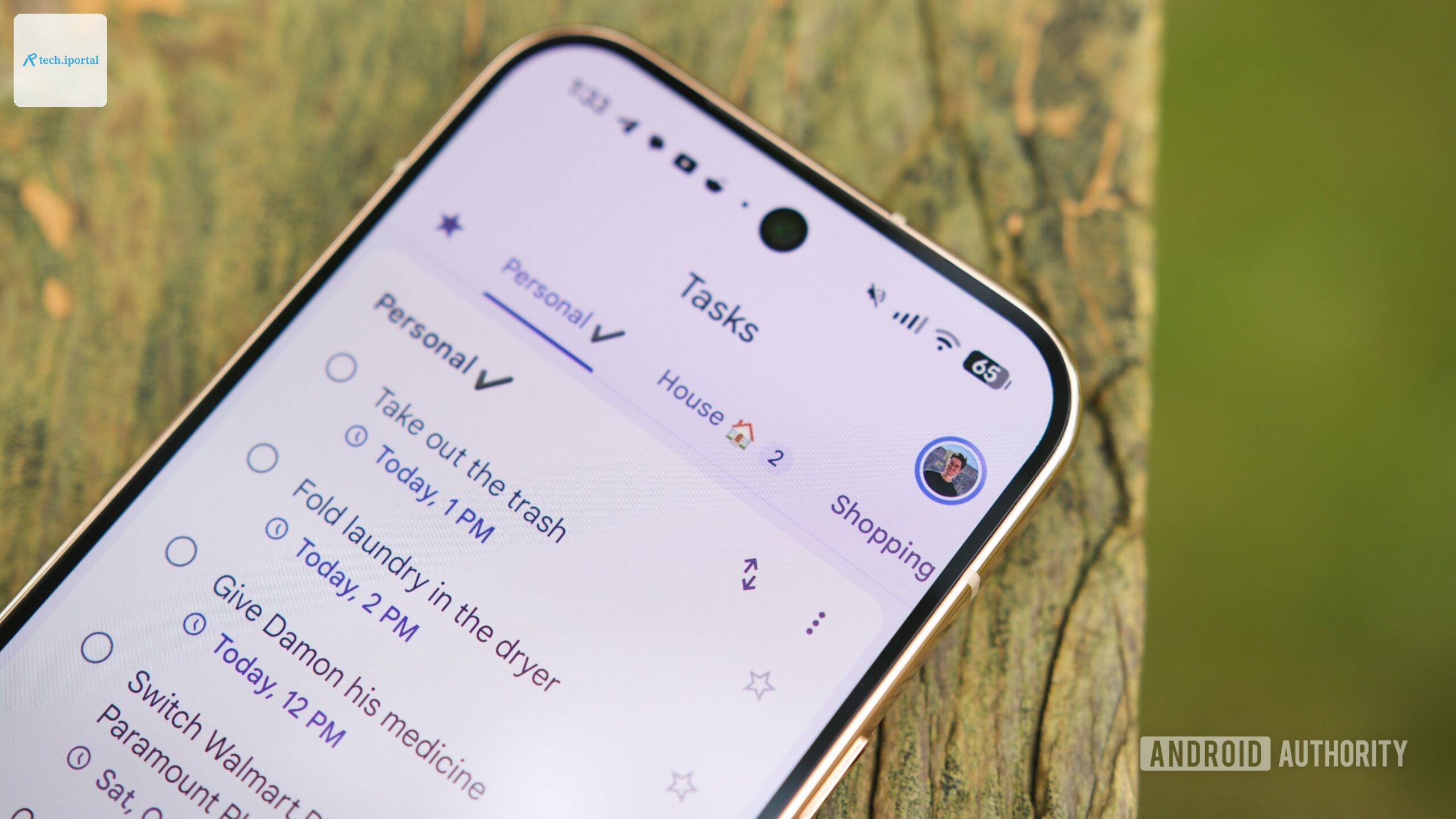 Google Tasks app running on an Android phone.