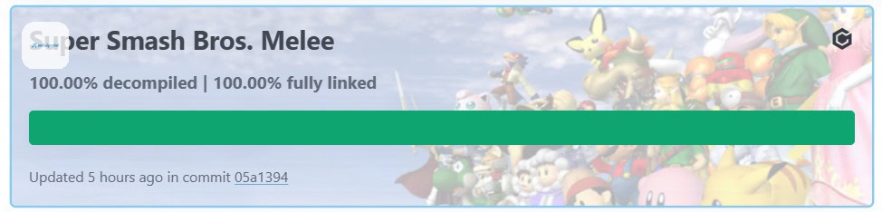 Super Smash Bros Melee 100 percent decompiled