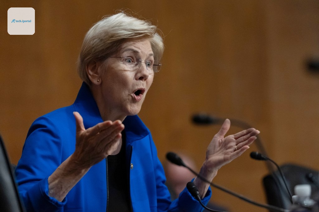 Senator Elizabeth Warren speaks during a confirmation hearing.