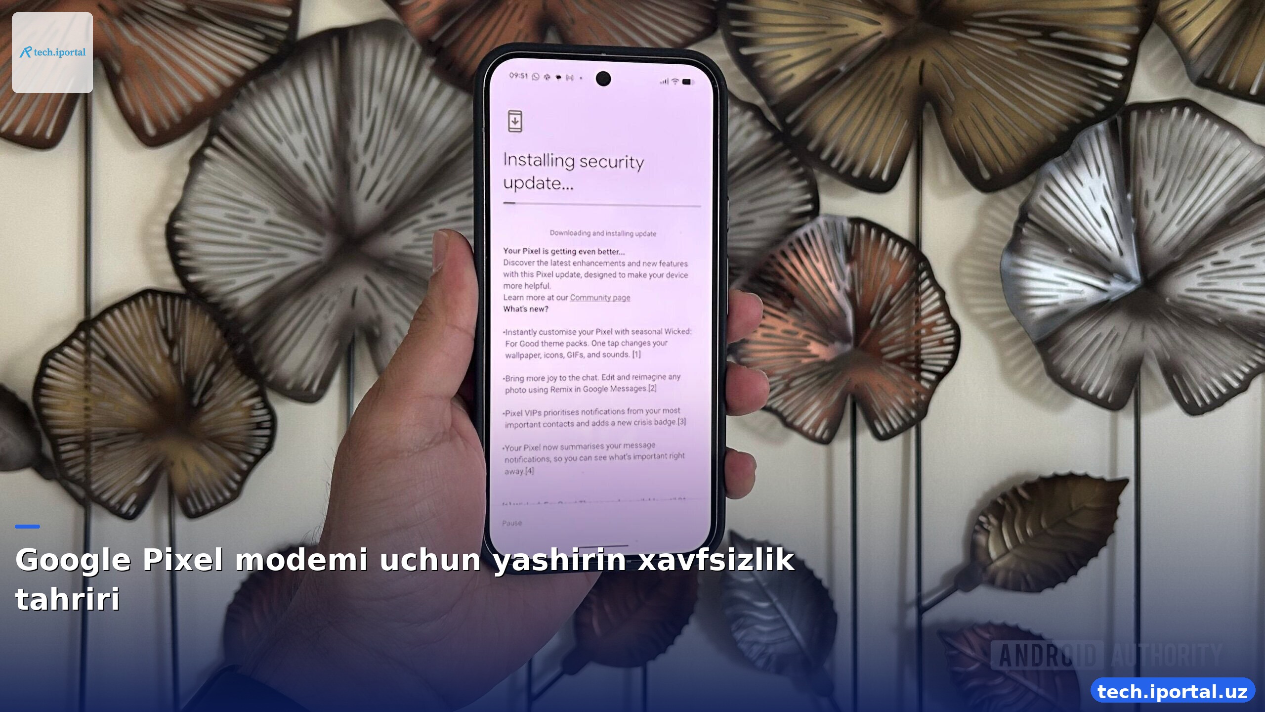 Google Pixel modemi uchun yashirin xavfsizlik tahriri