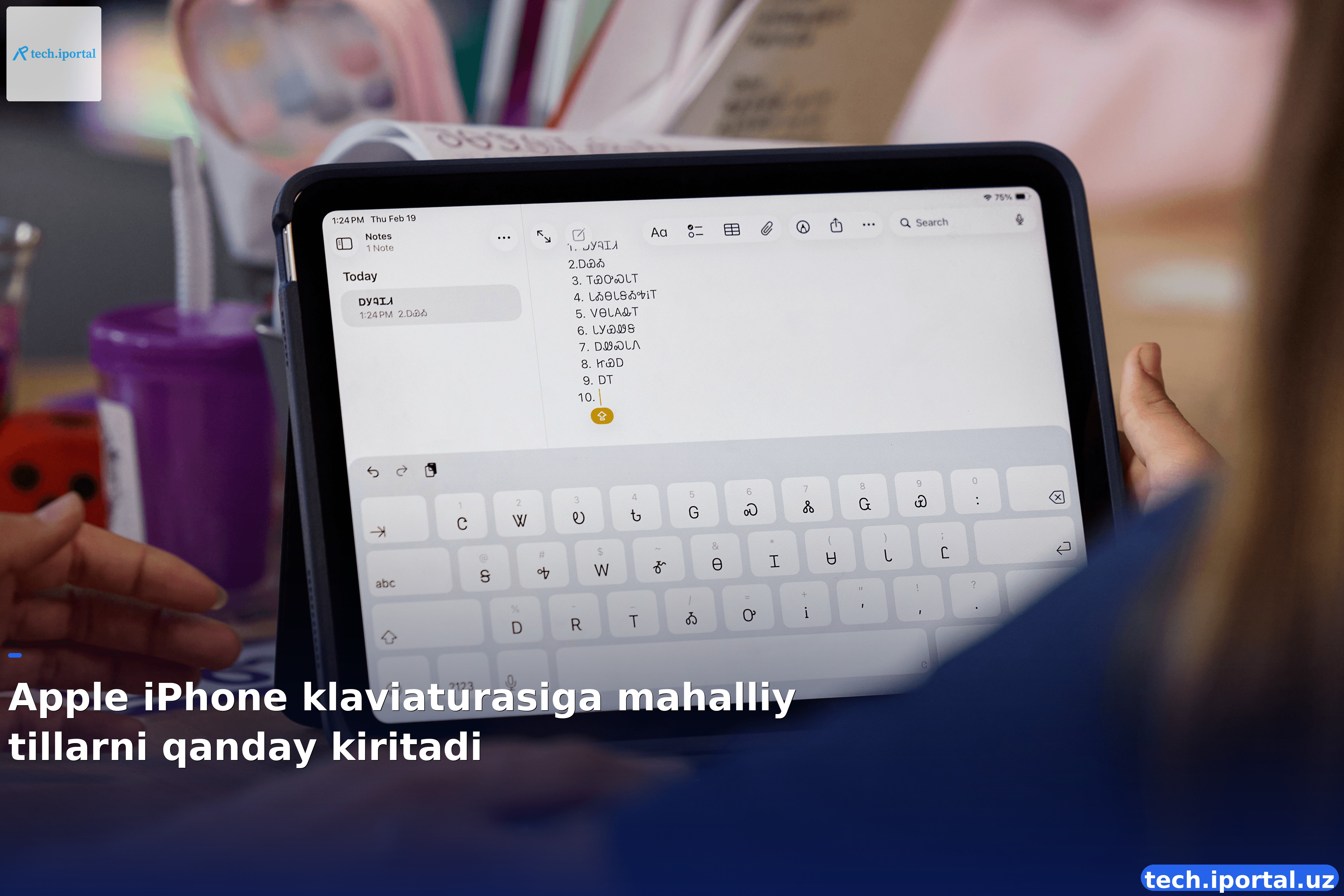 Apple iPhone klaviaturasiga mahalliy tillarni qanday kiritadi