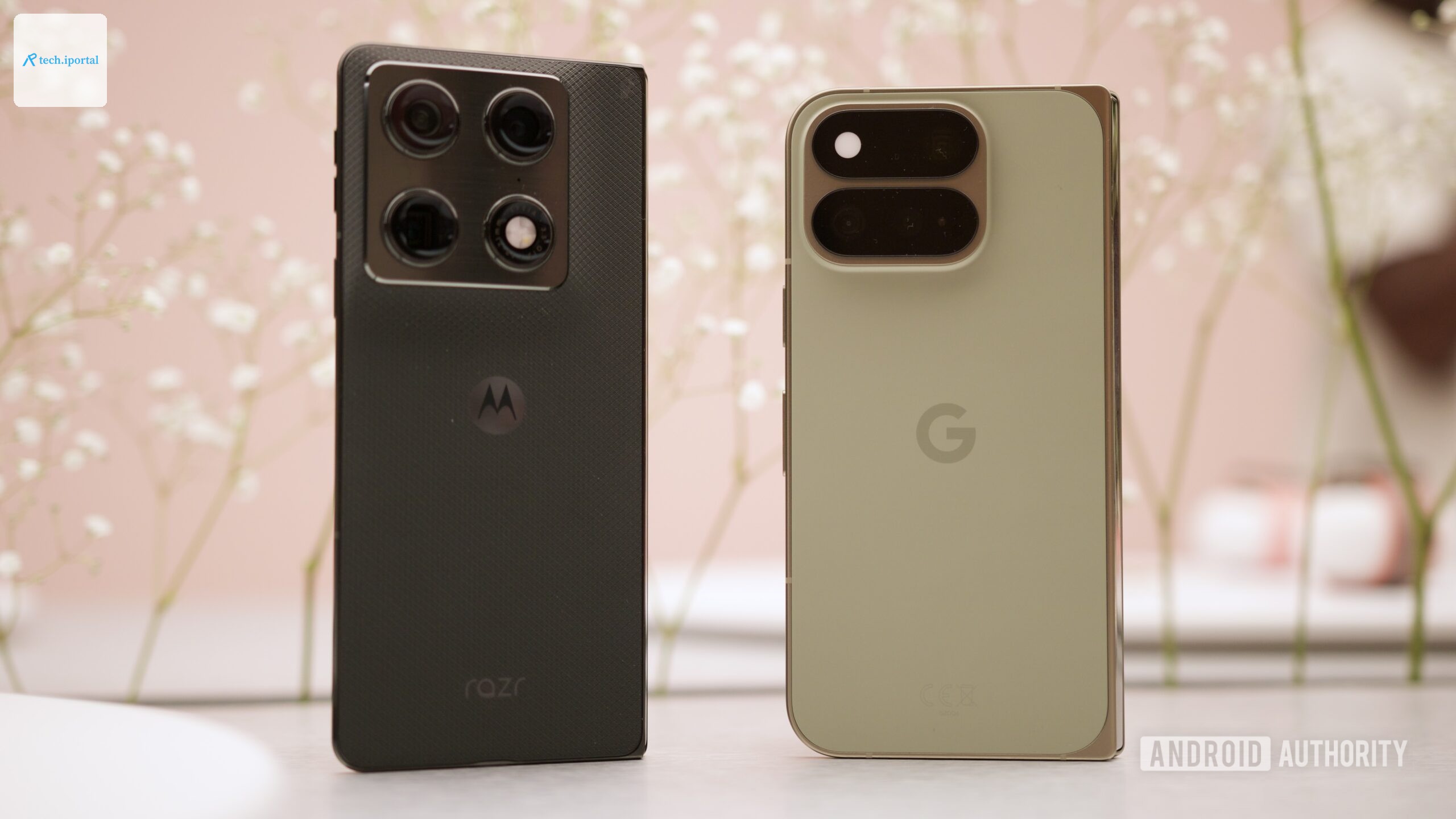 Motorola Razr Fold and Google Pixel 11 Pro Fold next to each other.
