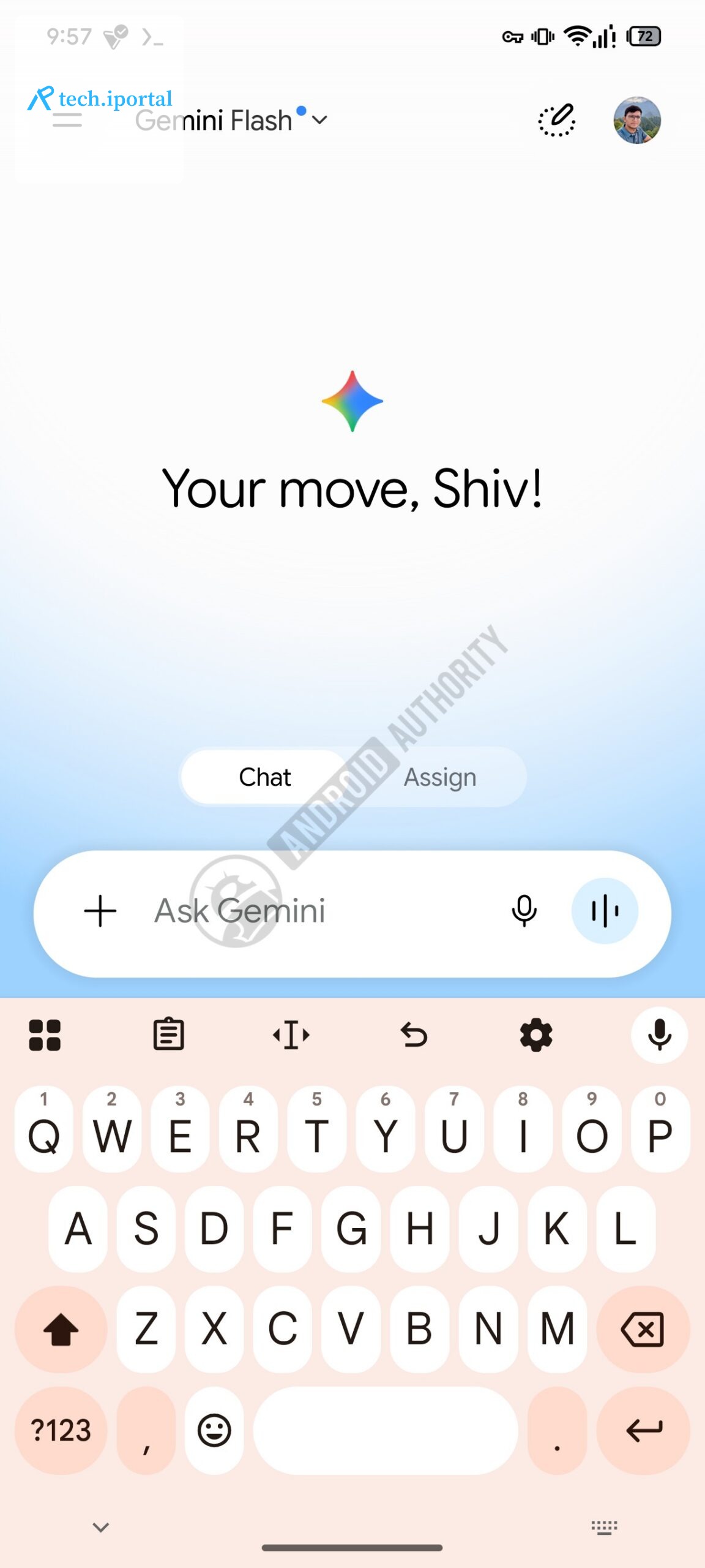 Google Gemini chat assign buttons image 1 watermarked