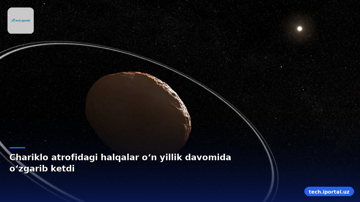Chariklo atrofidagi halqalar oʻn yillik davomida oʻzgarib ketdi