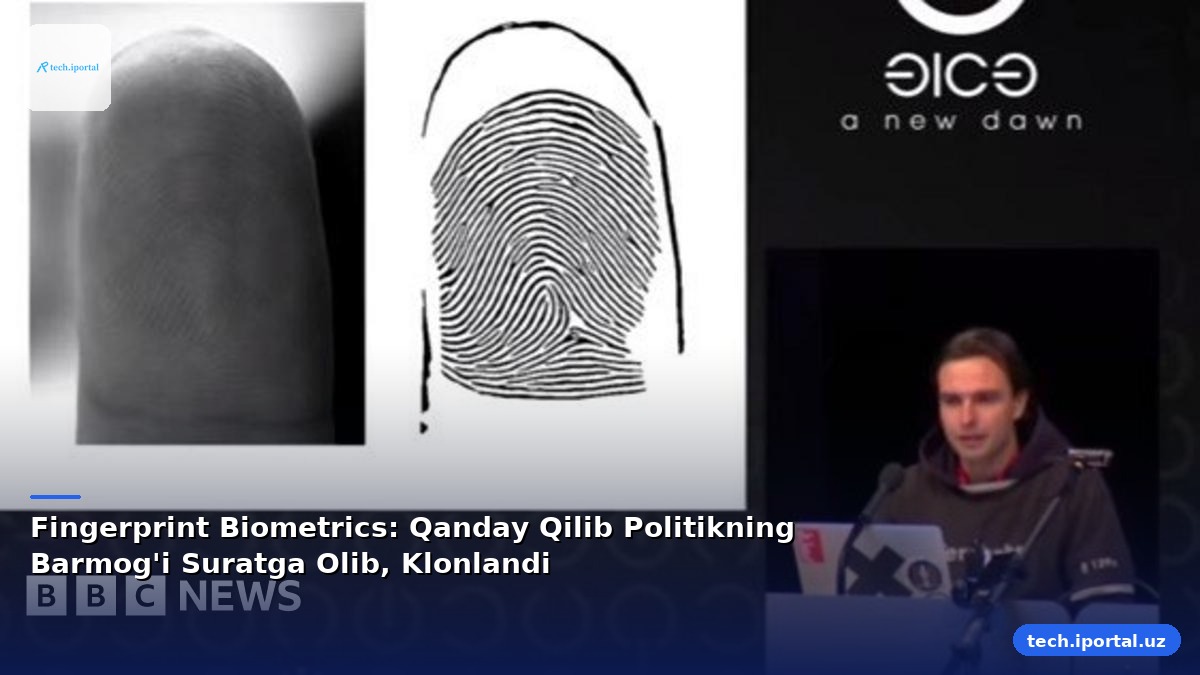 Fingerprint Biometrics: Qanday Qilib Politikning Barmog'i Suratga Olib, Klonlandi