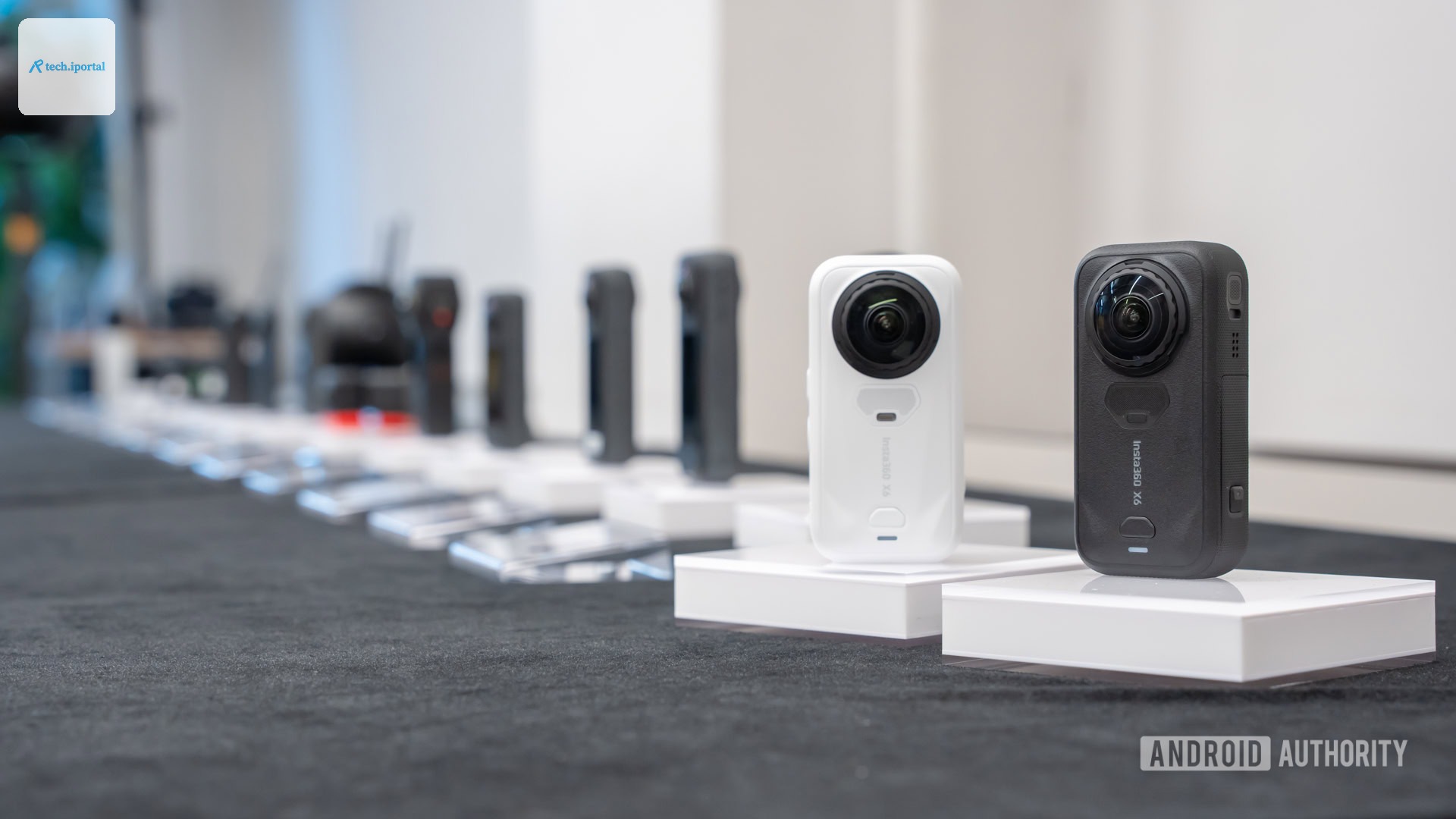 Insta360 X6 with all previous models behind