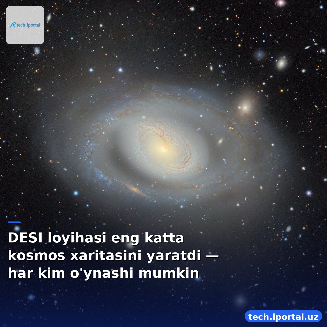 DESI loyihasi eng katta kosmos xaritasini yaratdi — har kim o'ynashi mumkin