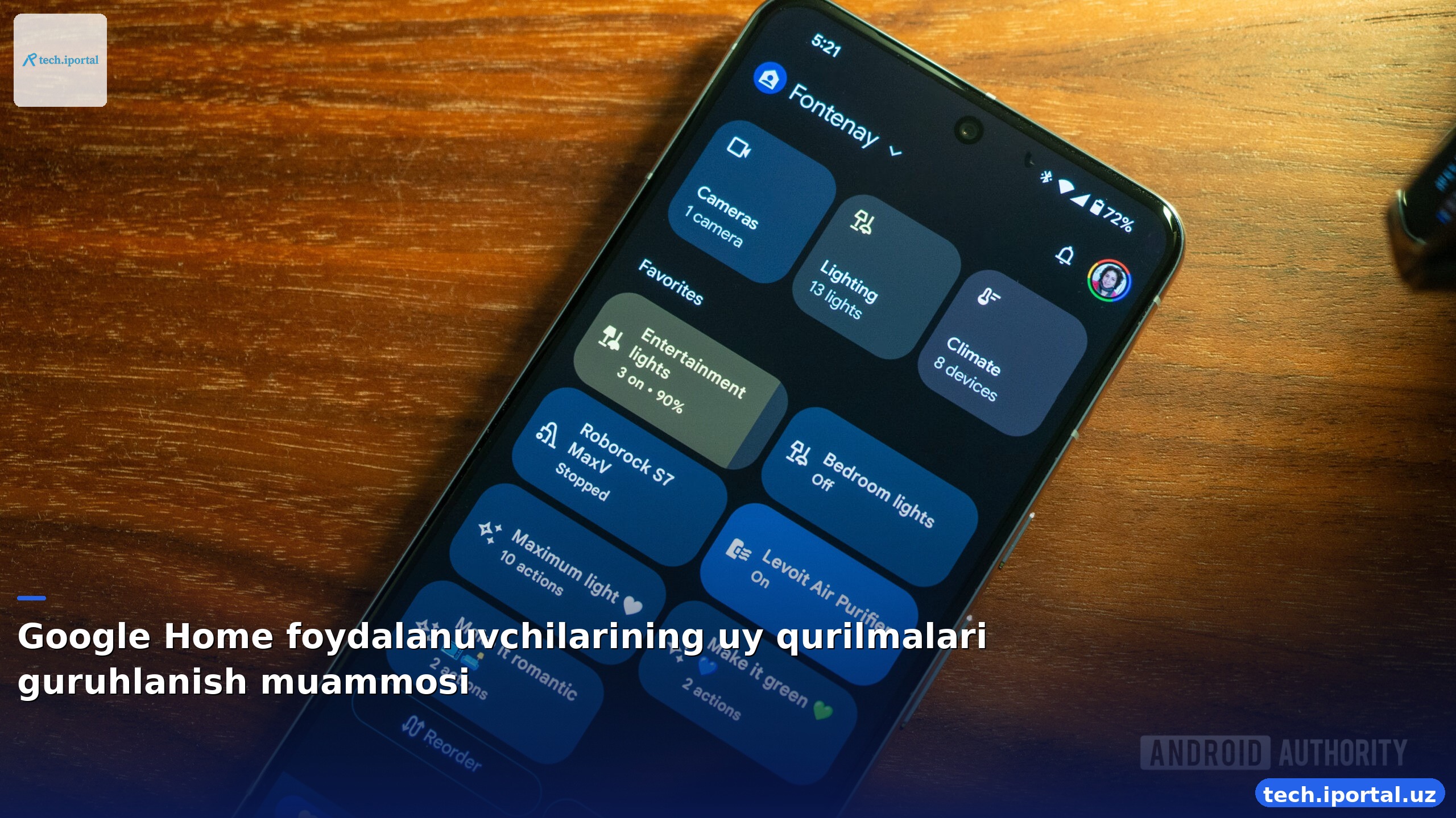 Google Home foydalanuvchilarining uy qurilmalari guruhlanish muammosi