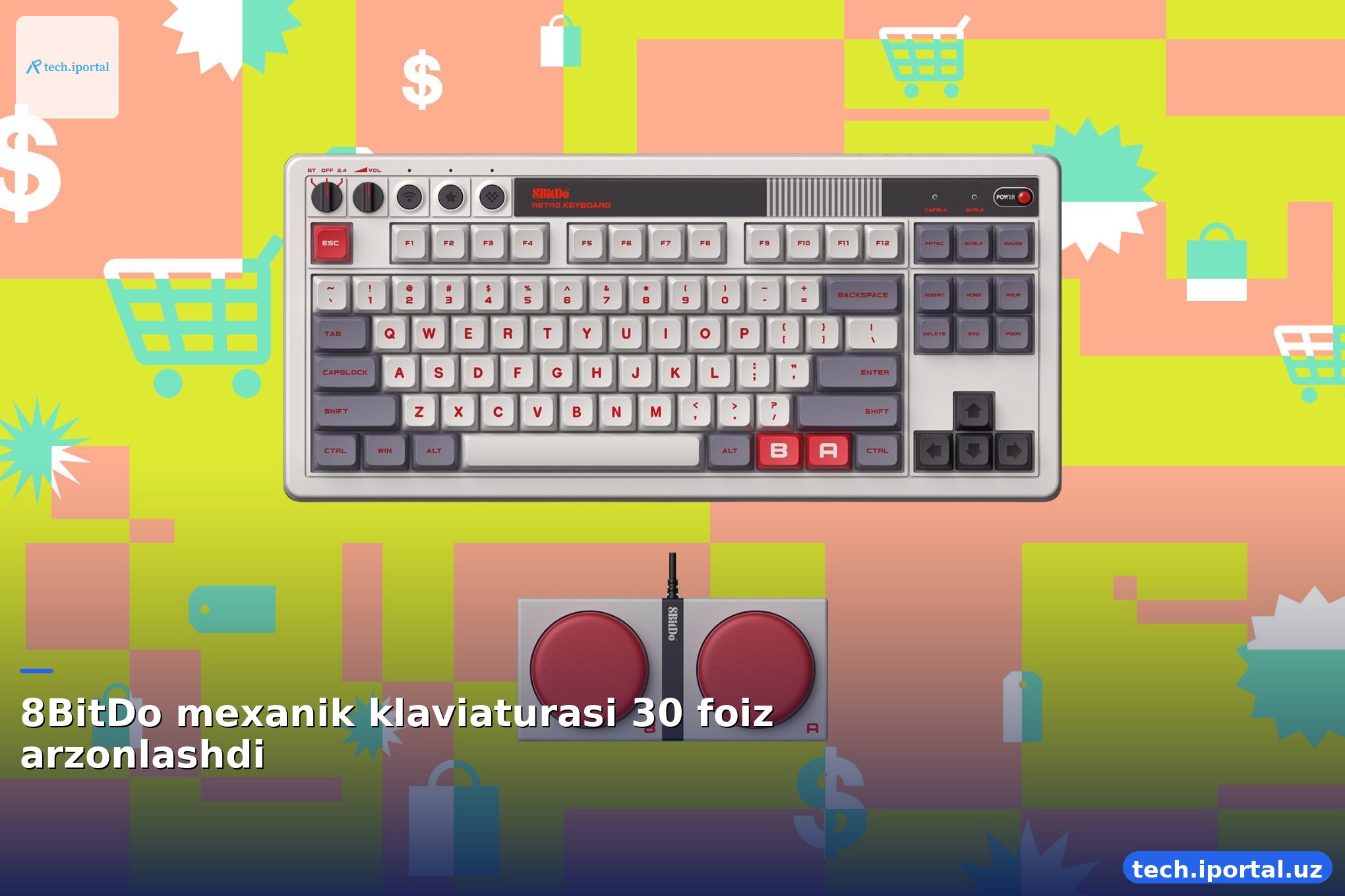 8BitDo mexanik klaviaturasi 30 foiz arzonlashdi