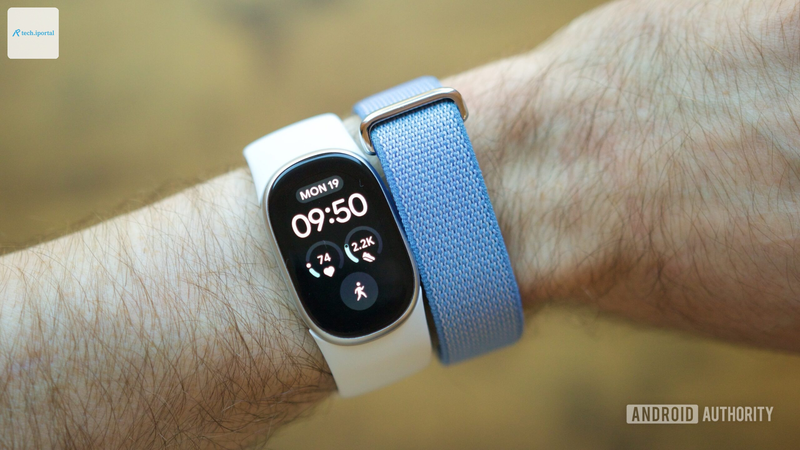 Photo of the Fitbit Edge next to the Fitbit Air.