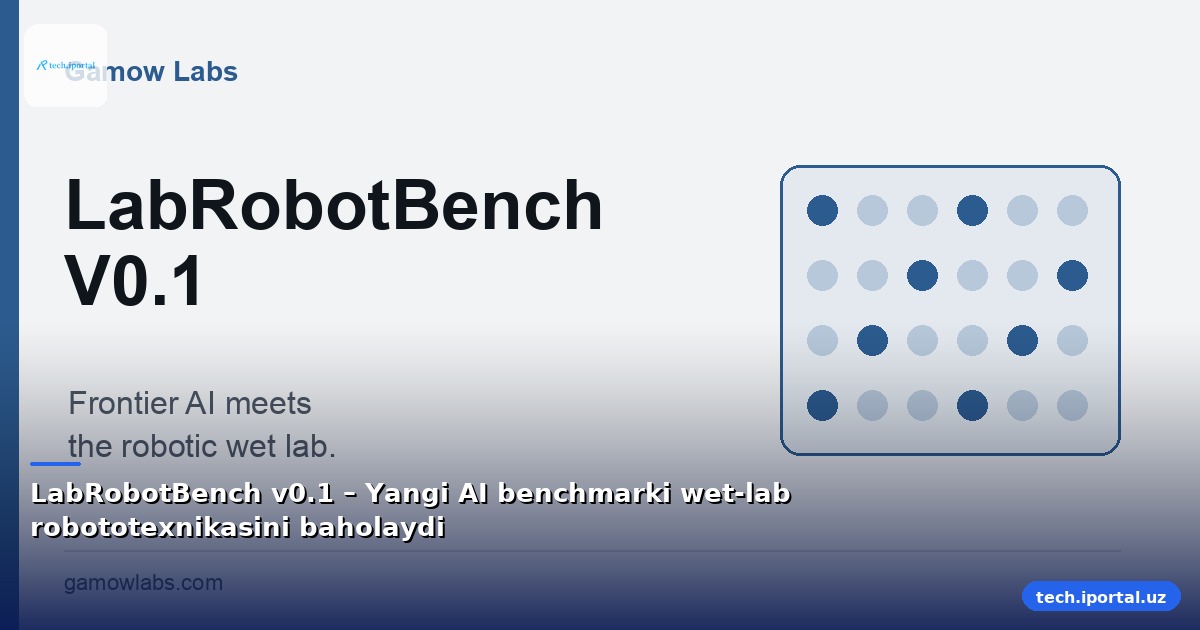 LabRobotBench v0.1 – Yangi AI benchmarki wet‑lab robototexnikasini baholaydi