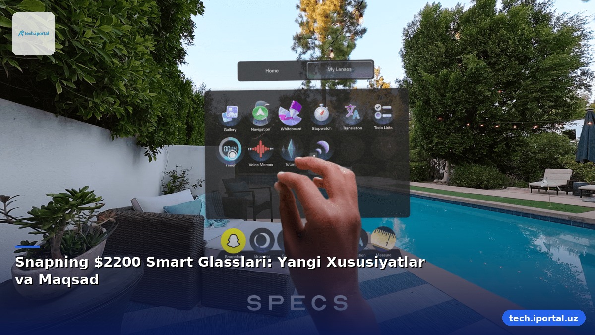 Snapning $2200 Smart Glasslari: Yangi Xususiyatlar va Maqsad