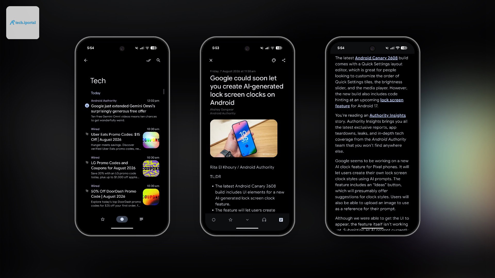 Read You RSS app minimal interface.