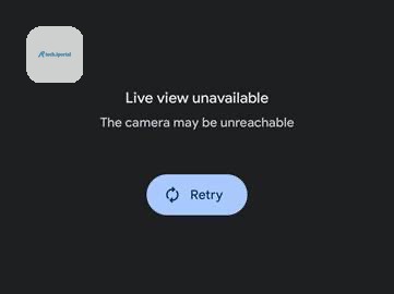 Tapo camera live feed error in Google Home app