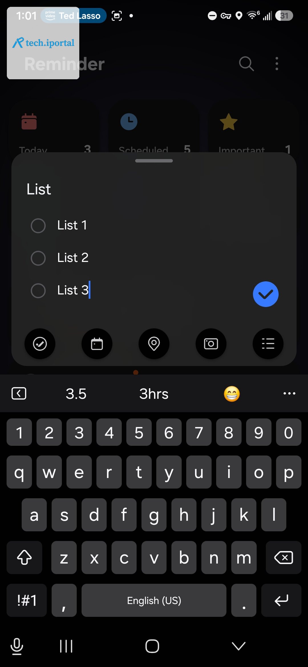 reminder lists 1