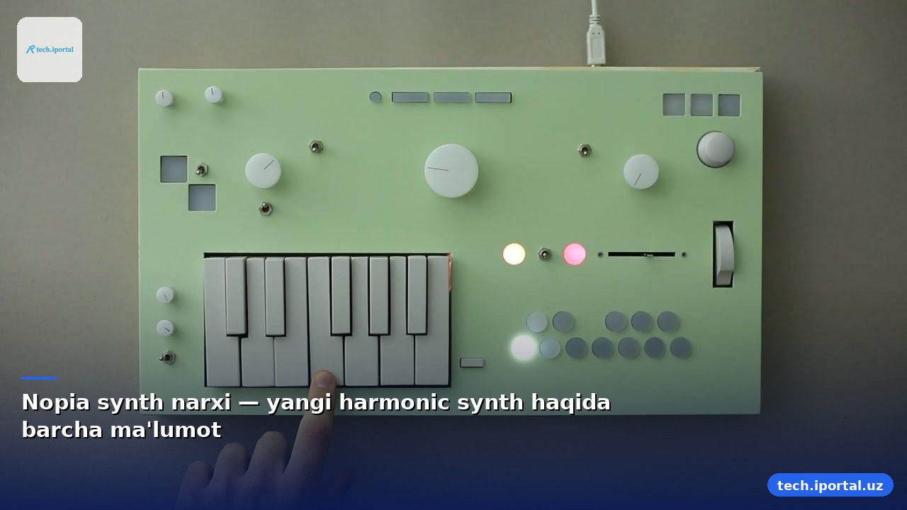 Nopia synth narxi — yangi harmonic synth haqida barcha ma'lumot