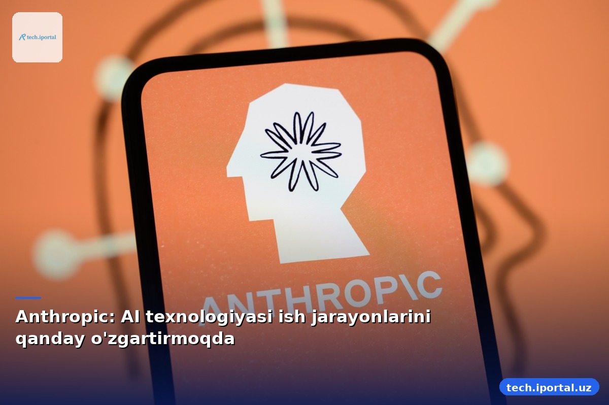 Anthropic: AI texnologiyasi ish jarayonlarini qanday o'zgartirmoqda