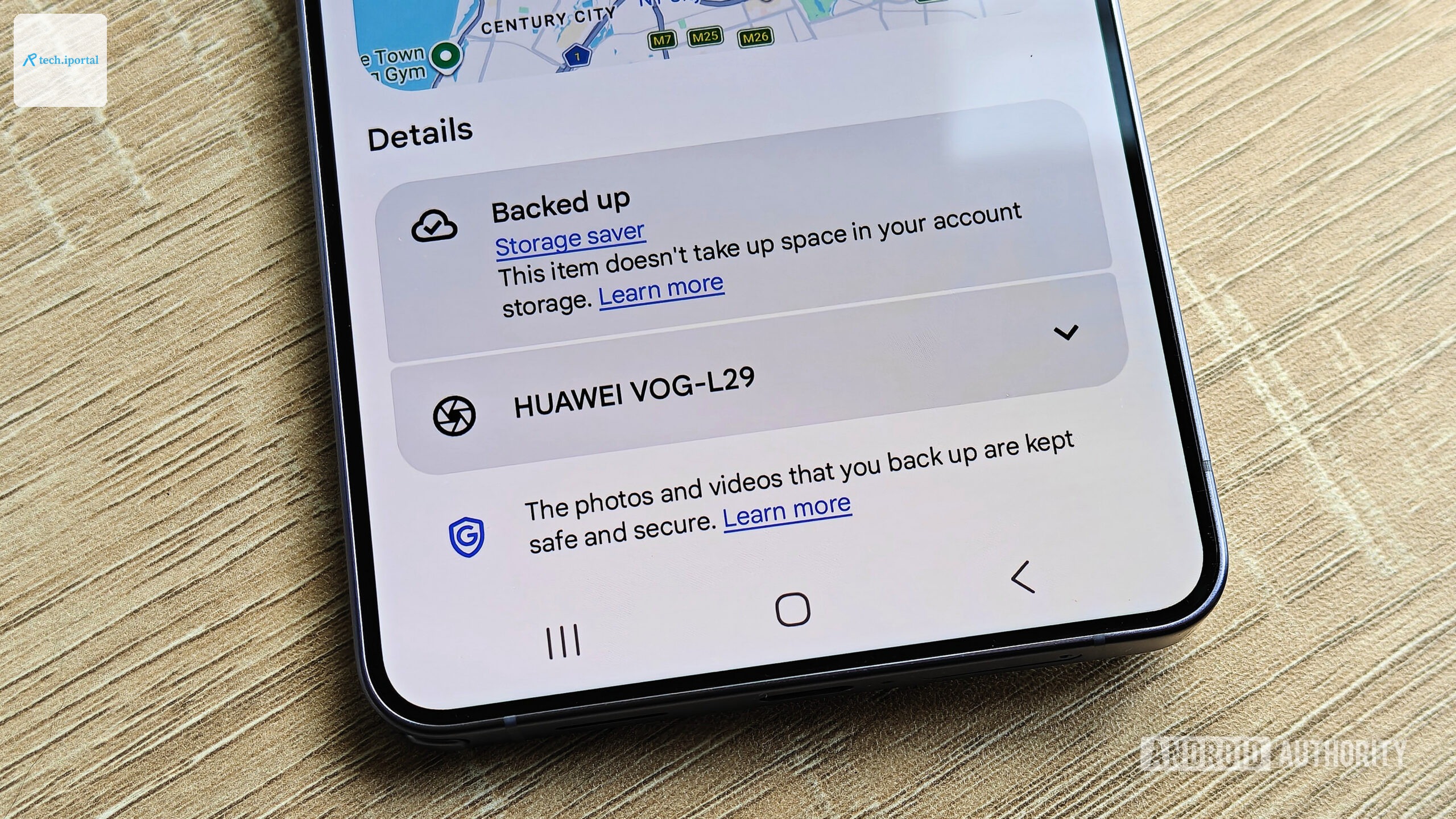 a photo marked as not contributing to storage quota in google photos