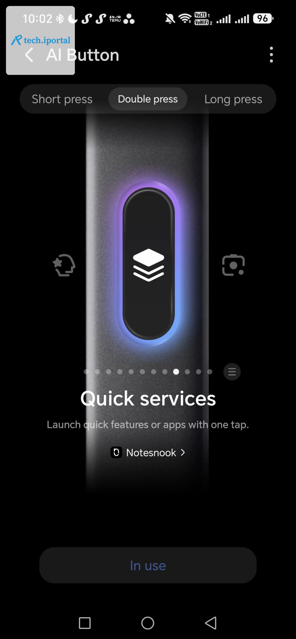 ai button settings on honor 600 pro