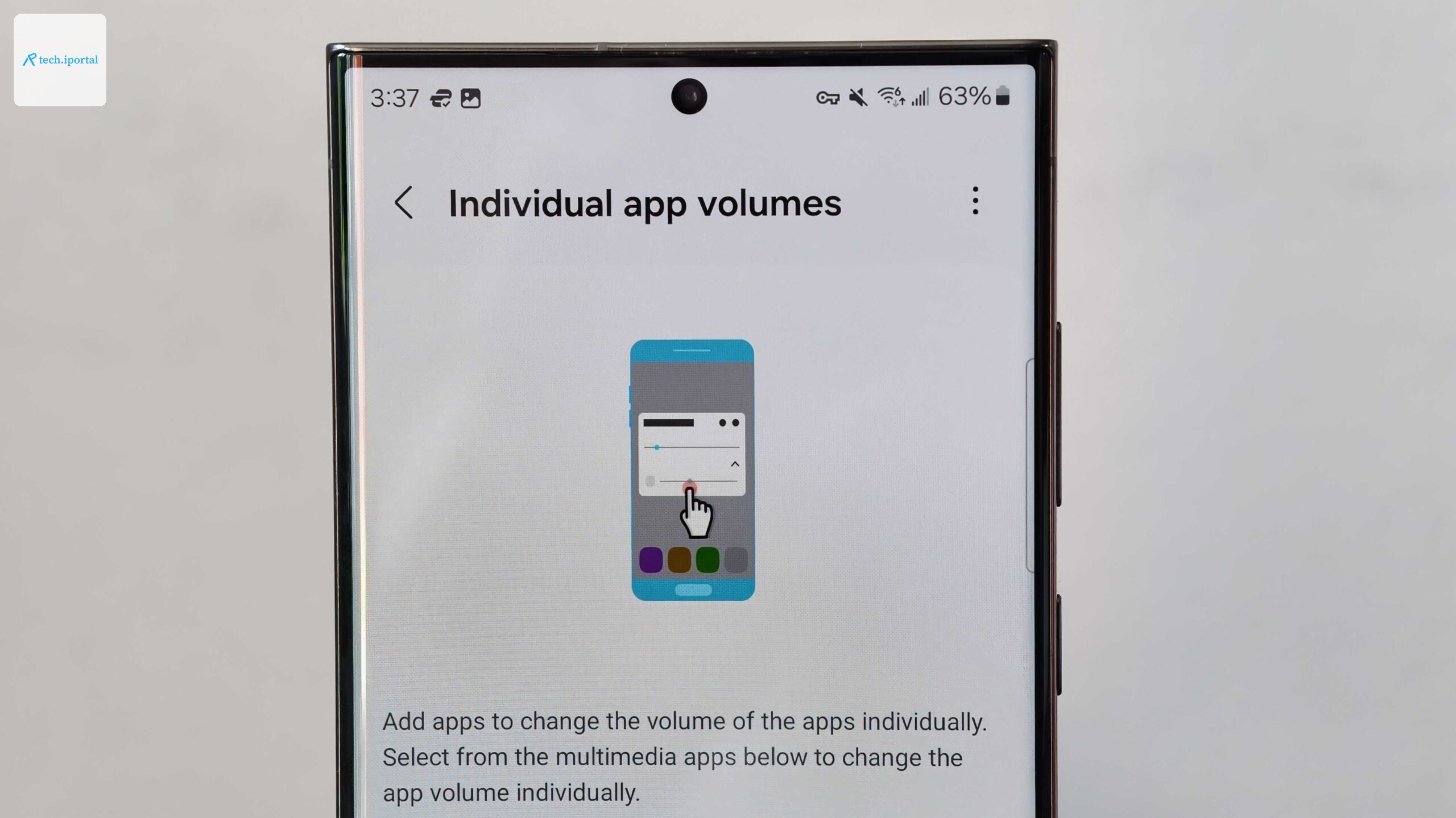 Samsung Sound Assistant individual app volumes
