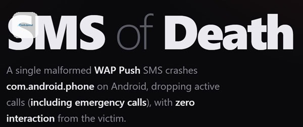 SMS of Death vulnerability on Android