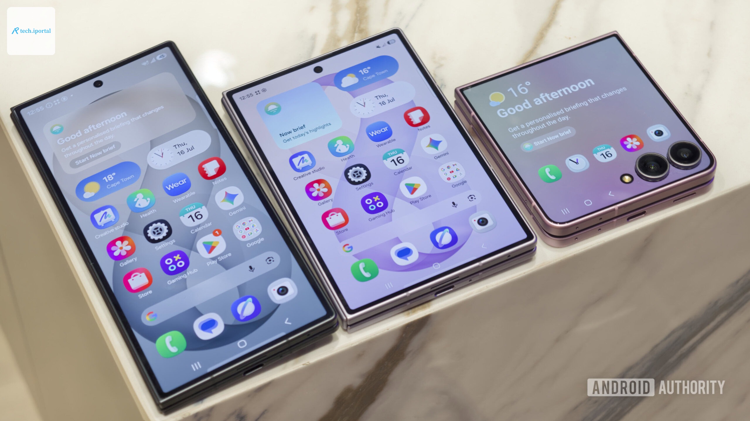 Samsung Galaxy Z Fold 8 Ultra Z Fold 8 and Z Flip 8 family on table