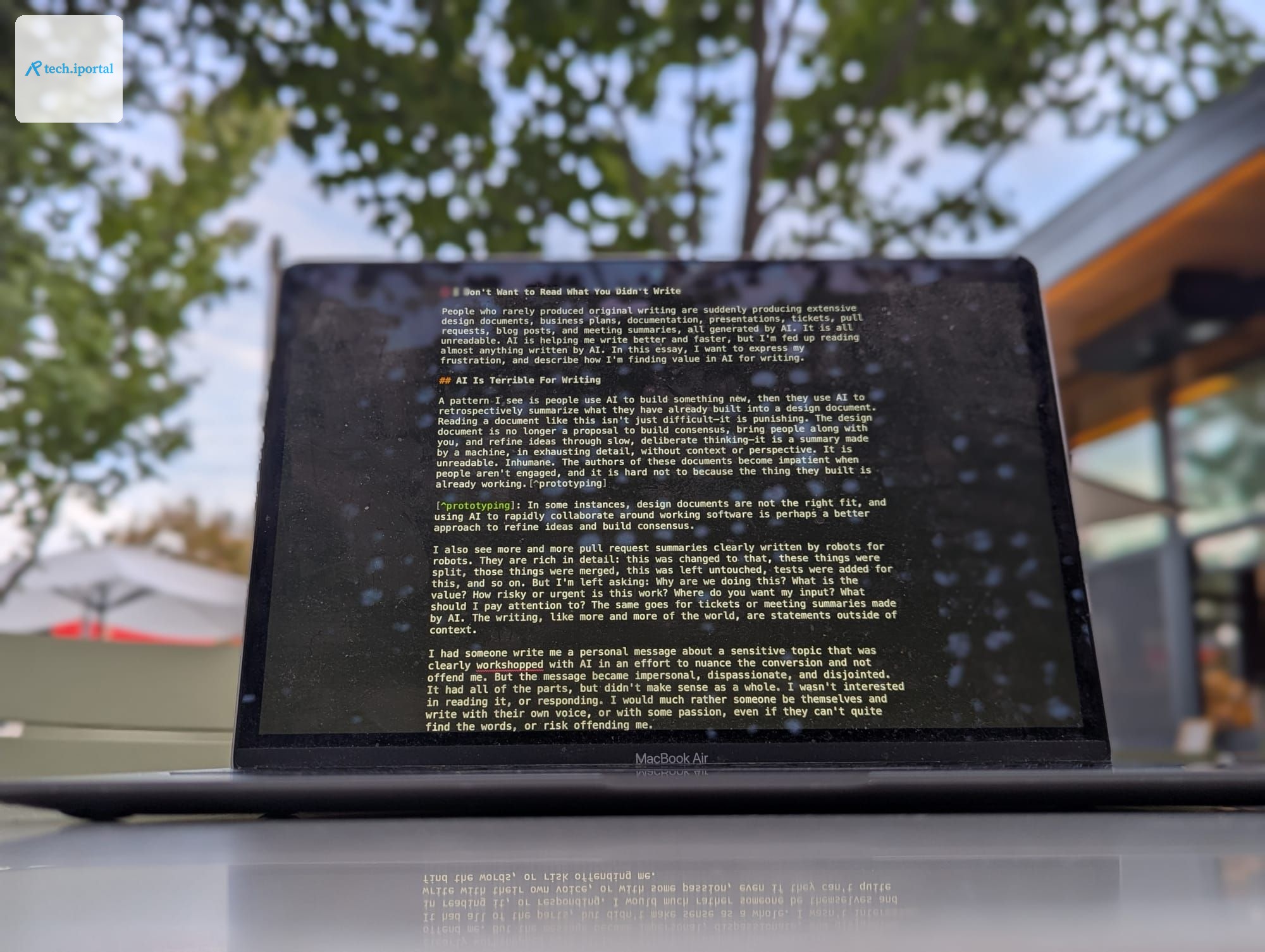 I Don’t Want to Read What You Didn’t Write